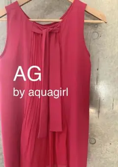 AG by aquagirl ピンク ボウタイ ブラウス