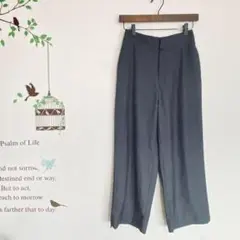 FILGRANDE/スラックス ワイドパンツ ウエストゴム入 左右ポケット