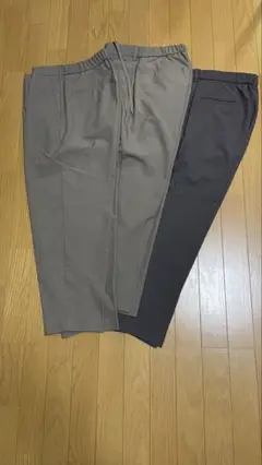 美品と新品: ドライワイドイージーアンクルパンツ3点セット、SとM