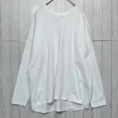 UNIQLO ユニクロ　長袖Tシャツ　ホワイト【L】　レディース　無地