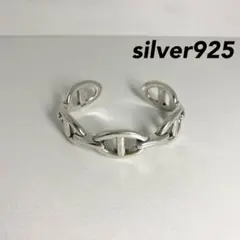 【匿名配送】アンカーチェーンシルバーバングル silver925 メンズ