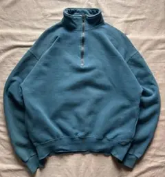 90s RUSSELL x L.L.Bean ハーフジップスウェット USA製
