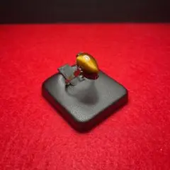 【ヴィンテージ】10号 ストーンリング シルバー刻印 アンティーク r2