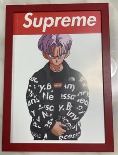 Supreme ステッカー購入でオマージュイラスト　A4フレームプレゼント‼️