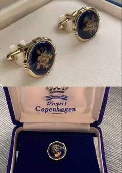 ROYAL Copenhagen ネクタイピン • リモージュ カフス
