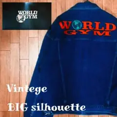 WORLD GYM ワールドジム ジム限定デニムジャケット ヴィンテージ