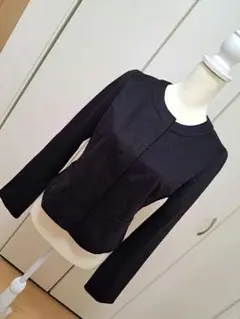 ☆AMACAアマカ美ラインノーカラージャケット☆