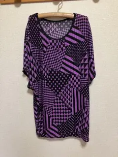 Donna Wardrobe ドナワードローブ カットソー パープル ブラック