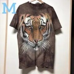 THE MOUNTAIN ザマウンテン タイダイ柄 虎 トラ tシャツ M ①