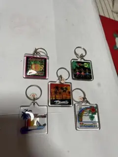 ハワイ デザイン キーホルダー 5個セット