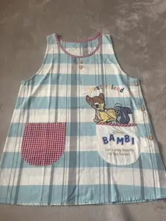 Bambi バンビ　エプロン チェック柄