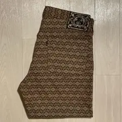EVISU エヴィス エビス 家紋デザイン ワークデニム ブラウン