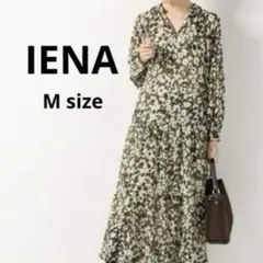 IENA Deveaux 30thティアードマキシワンピースレオパード花柄 38