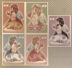 おすそ分け【o12】海外作家様 人物ステッカー 女の子