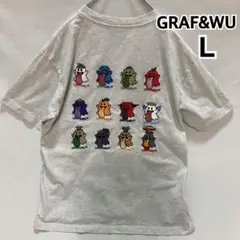 GRAF&WU Tシャツ　12 BOOGHOST 半袖　おばけ　グレー　L