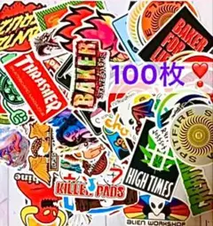 SALE❗️ ストリート系 ステッカー 100枚!! ボム スケボー アメリカン