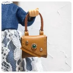 ハンドメイド　ミニチュアバッグ　リカちゃん　アイシードール等　小物アイテム