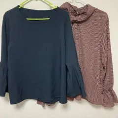 バトームーシュ　カットソー　薄手ブラウス　2点セット　サイズ40 レディース