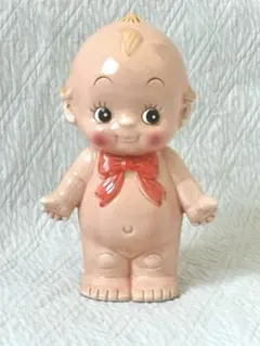 昭和レトロ キューピーちゃん 陶器製 貯金箱