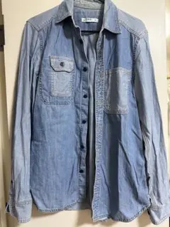 GAP デニムブルー 長袖シャツ XS