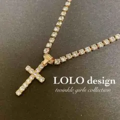 新品☆CZジルコニア クロス ネックレス メンズ レディース