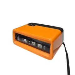 ジャンク LUMI-Z ルミゼット ST-20 ドラム式時計 置き時計 オレンジ