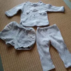bebe ベビー服セット グレー