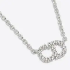 ディオール CLAIR D LUNE ネックレス シルバー 箱+リボン+袋付き