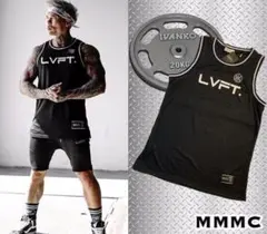 【XXXL】LIVE FIT. メンズ タンクトップ ブラック ジム LVFT