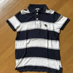 abercrombie アバクロ ポロシャツ　ネイビー　白キッズ