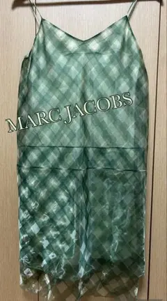 MARC JACOBS グリーン　チェック　ワンピース
