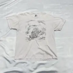 90s FRUIT OF THE LOOM 鷲プリント L fabric USA