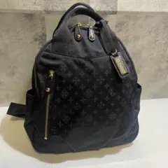 【極美品】russet　ナイロンリュック　A4サイズ　ネイビー