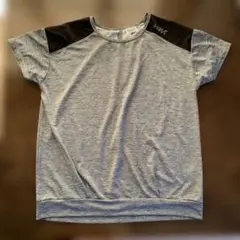 冷感 UVカット グレー半袖Tシャツ