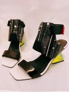 UNITED NUDE ヒールサンダル クリアヒール 39(24-24.5)