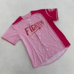 北海道日本ハムファイターズ ユニフォーム フリーサイズ ピンク 赤 半袖 3