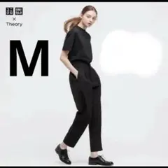 ユニクロ 黒 パンツ Theory セオリー コラボ　ボトムス　M