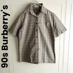 90s Burberry's バーバリーズ ノバチェック　半袖シャツ