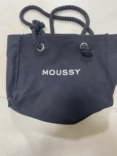MOUSSY 黒 キャンバス ショルダーバッグ