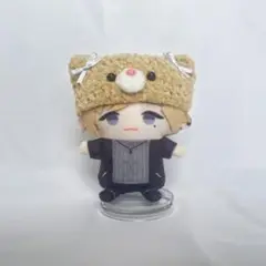 にじぱぺっと ぬい帽子 ネコ耳 ニット帽 10cmぬい