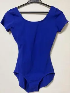 【美品】カペジオ 半袖レオタード Lサイズ ロイヤルブルー【バレエ】