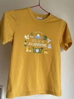 Columbia イエロー Tシャツ 冒険テーマ