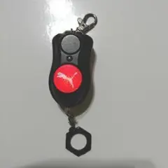 防犯ブザー キーホルダー型 黒と赤