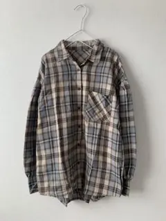 ネルチェックシャツ　M