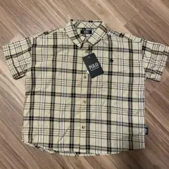 値下げ中 新品タグ付き POLO チェックシャツ 120cm
