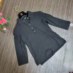 FENDI バック ロゴマーク付き トップス カットソー ゴールドボタン FF