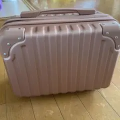 小ピンクハードシェルキャリーケース