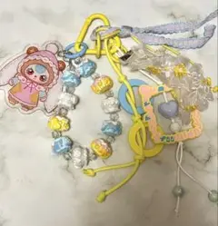 babythree 新作 アクリルストラップチャームスマホ