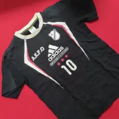 adidas AKFO Tシャツ 黒 10番