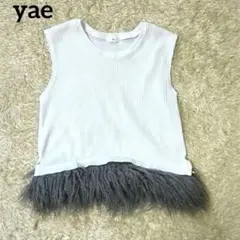 yae　2way fur hem tanktop 2wayファーヘムタンクトップ
